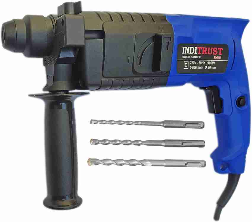 Inditrust 6 MONTHS WARRANTY 100 Copper Winding 850W Professional Rotary Hammer Drill 20Mm Rotary Hammer Drill Rotary Hammer Drill Price in India Buy Inditrust 6 MONTHS WARRANTY 100 Copper Winding 850W