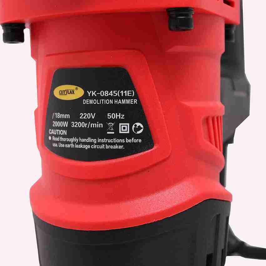 CUTFLAX YK-0845(11E) 2000W 18mm Demolition Hammer Concrete