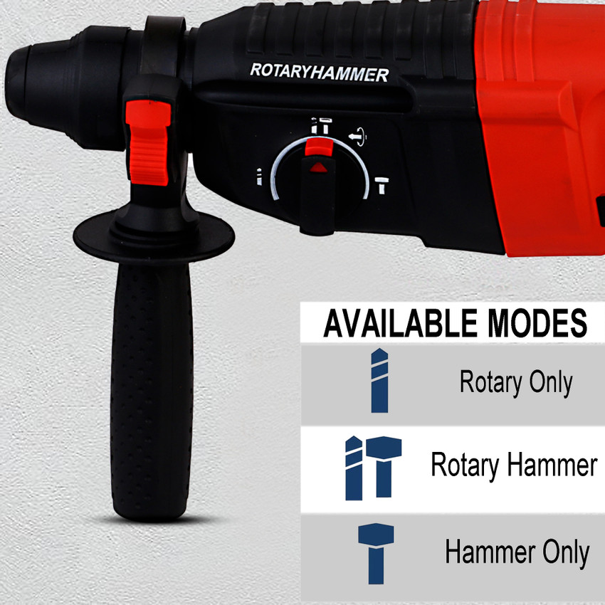 Khadija ARKAPOWER Reversible Rotary Hammer with 3 Modes 3 Hammers Bits 2 Chisels Rotary Hammer Drill Price in India Buy Khadija ARKAPOWER Reversible Rotary Hammer with 3 Modes 3 Hammers Bits