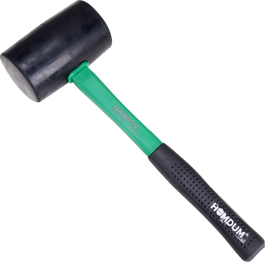 BUY Homdum Rubber Mallet Hammer with Rubber Round Head 500g (Orange)