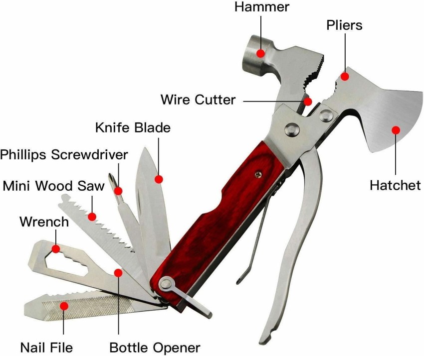 5 Piece Heavy Duty Fishing Knife & Tool Set - Powerbuilt Tools