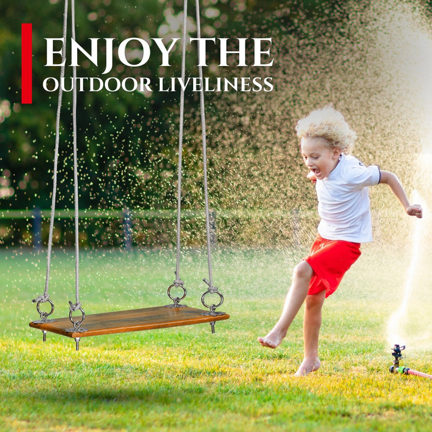 Wooden swing hotsell set with hammock