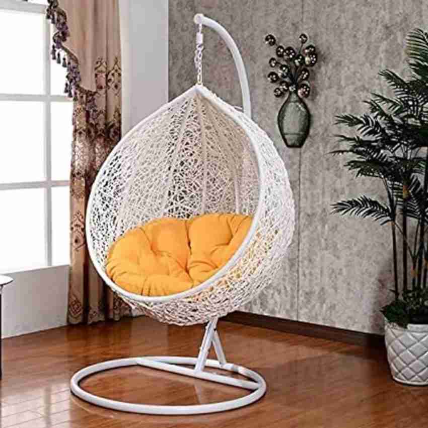 MS KANTI Single Seater Swing Chair Stand Cushion Hook