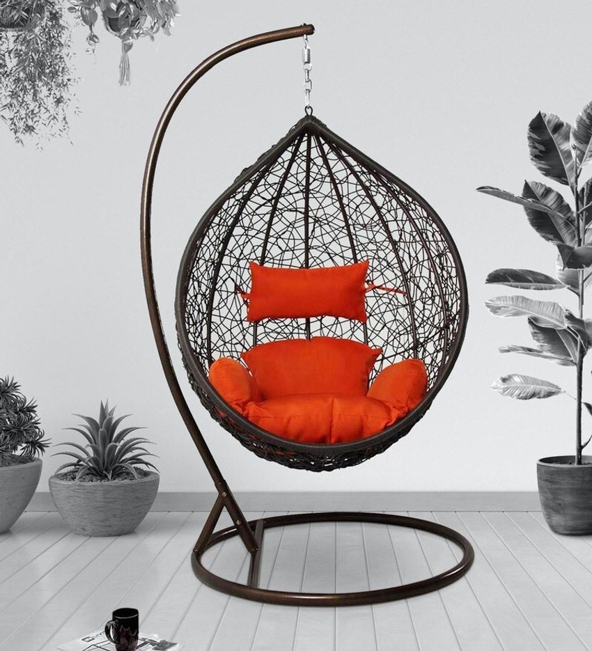 Home Delight Swing Chair with Stand And Cushion For Adult Iron Hammock