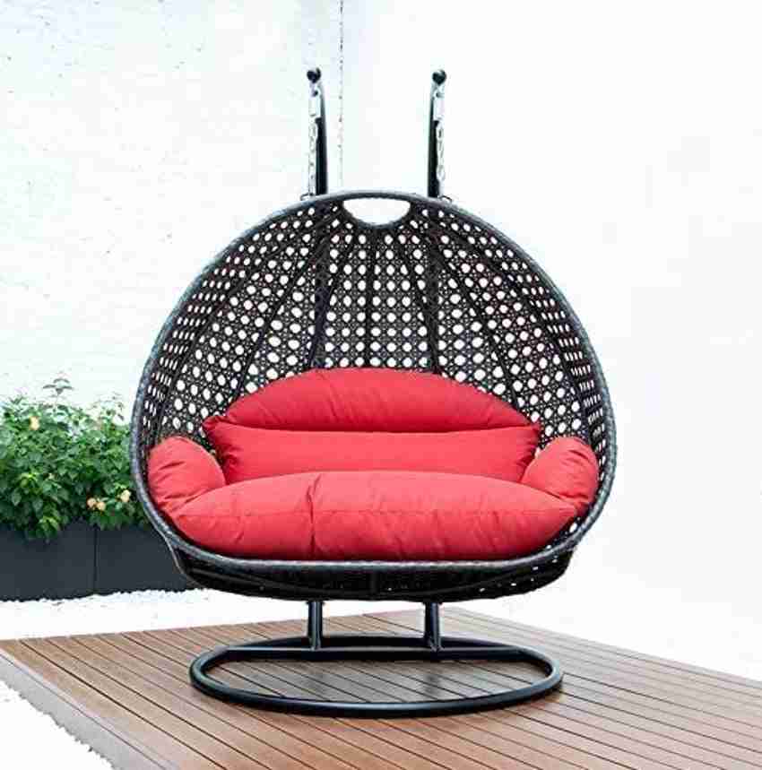 Trade Craft Double Seater Swing Chair With Stand For Outdoor Iron