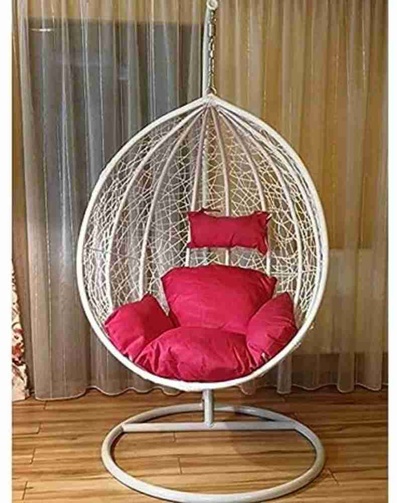 White swing best sale chair with stand