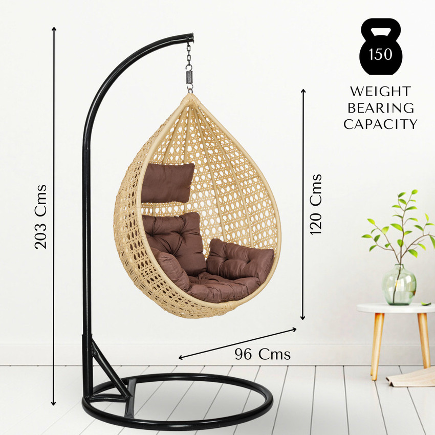 Swingzy Single Seater Iron Hanging Egg Swing Chair With Stand for Adult Iron Hammock Iron Hammock Price in India Buy Swingzy Single Seater Iron Hanging Egg Swing Chair With Stand for
