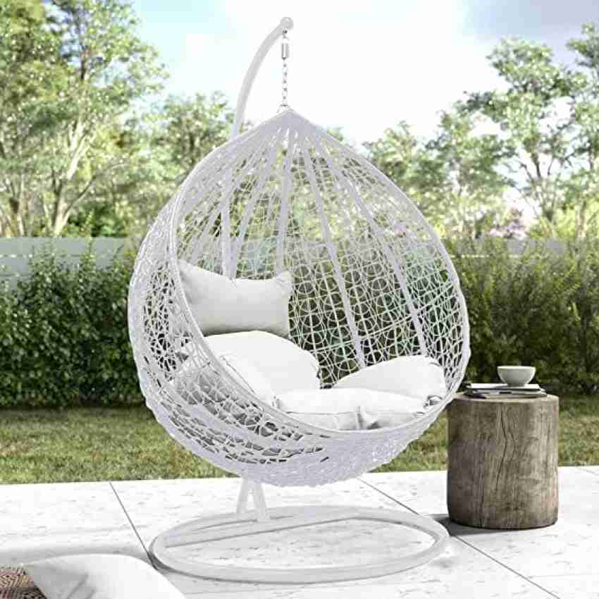 White swing chair discount stand