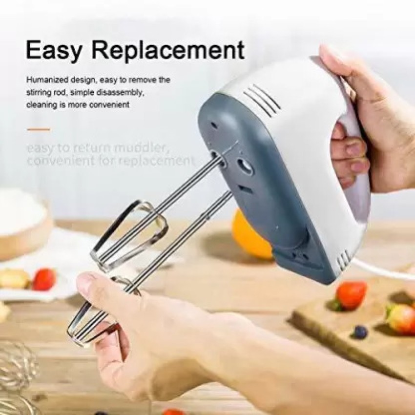 Electric Handheld Whisk 7 Speed Hand Mixer Kitchen Egg Beater Cream Cake  Blender