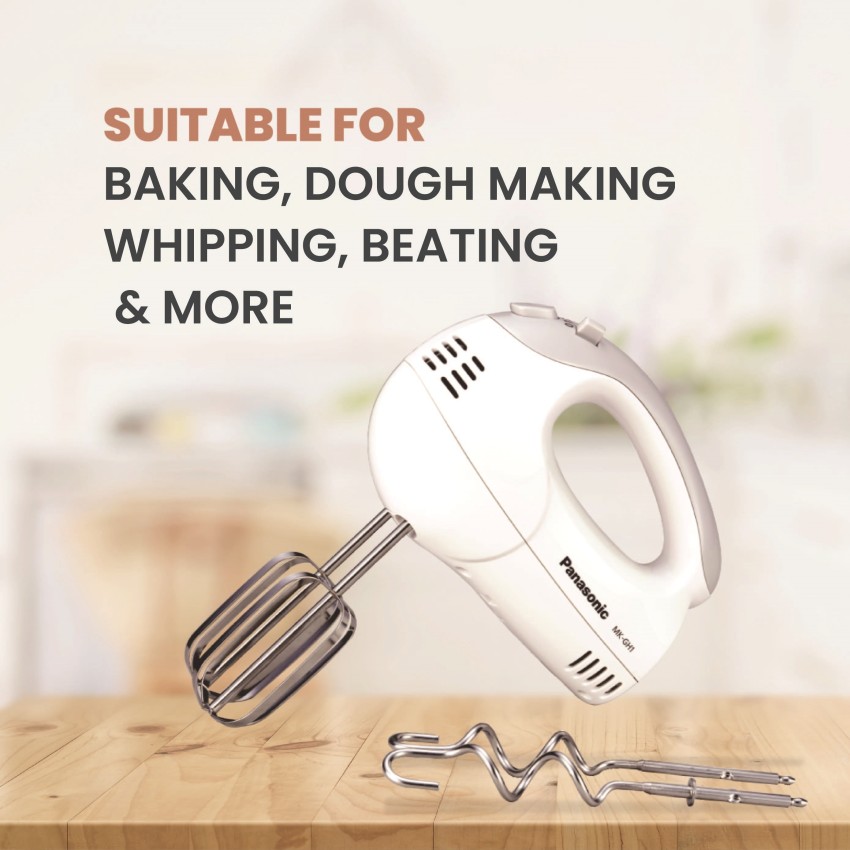 Panasonic MK-GH1 220 Volt Hand Mixer with Dough Hooks