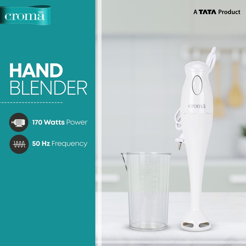 Buy Black+Decker 600 Watt 3 Speed Hand Blender with 3 Attachments (Durable  & Sturdy Body, White) Online - Croma