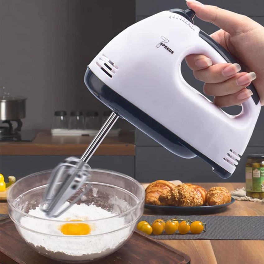 Hand Mixer Electric Whisk 180W Power 7 Speed Handheld for Kitchen