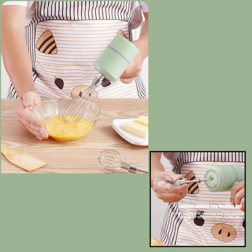 Wireless Hand Mixer Charging Handheld Electric Whisk Mini High Power Whisk  Beater Baking Hand Mixer