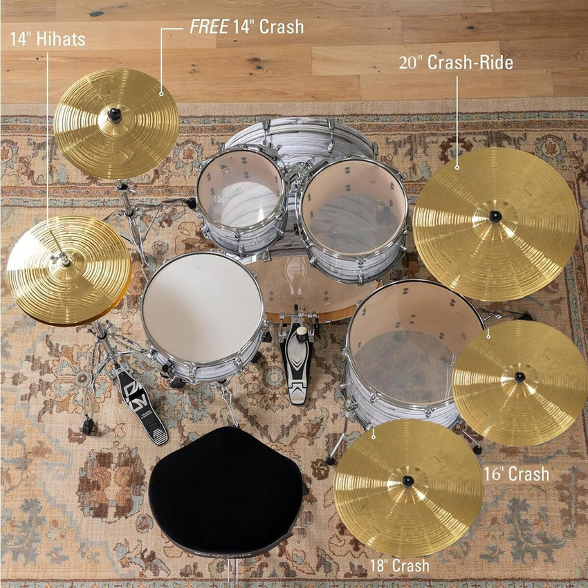 Urban Infotech New Cymbal Set for Drum 2 14 High Hat 16 Crash 18 Crash 20 Ride 5 pcs Clash Cymbal Price in India Buy Urban Infotech New Cymbal Set for Drum 2 14