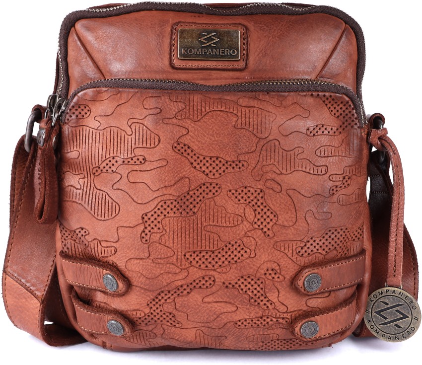 Buy Kompanero Men Women Tan Messenger Bag Tan Online Best Price in India Flipkart