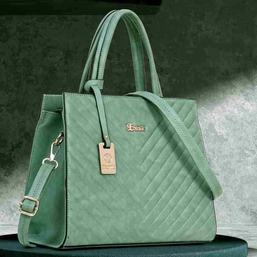 Buy Exotic Women Green Hand held Bag Green Online Best Price in