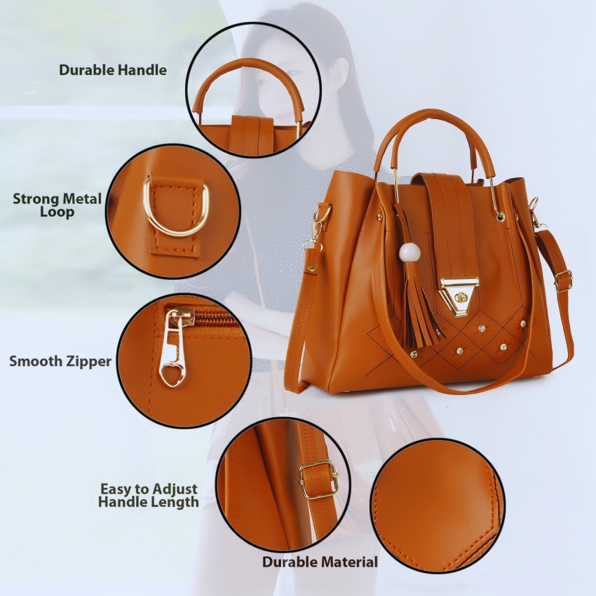 Jh Women Tan Shoulder Bag