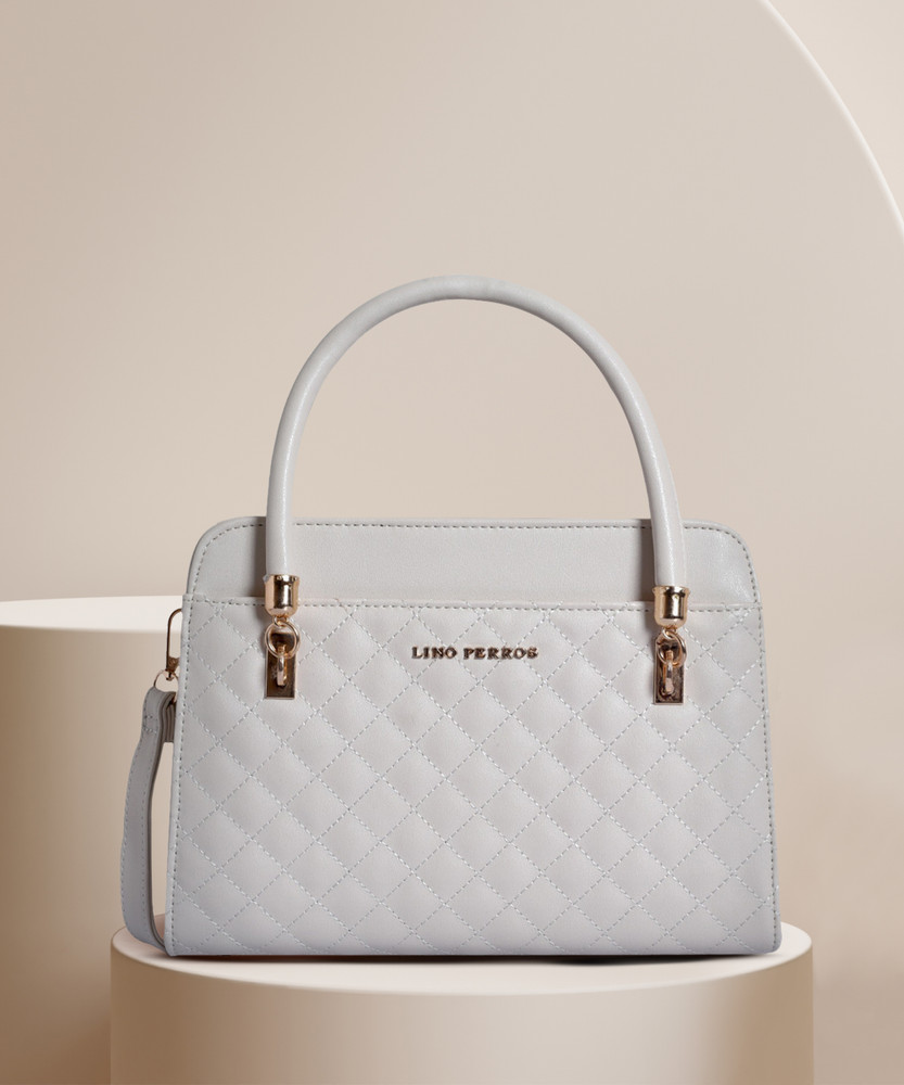 Buy LINO PERROS Women White Shoulder Bag White Online Best Price