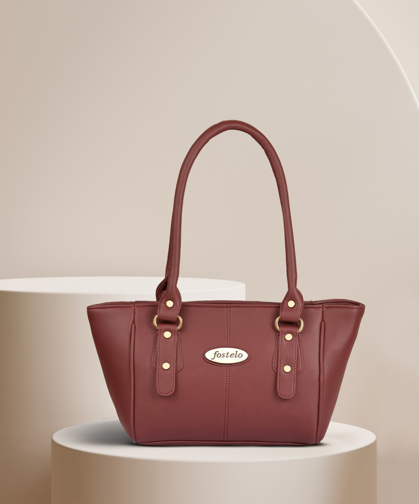 Buy FOSTELO Women Maroon Shoulder Bag Maroon Online Best Price in India Flipkart