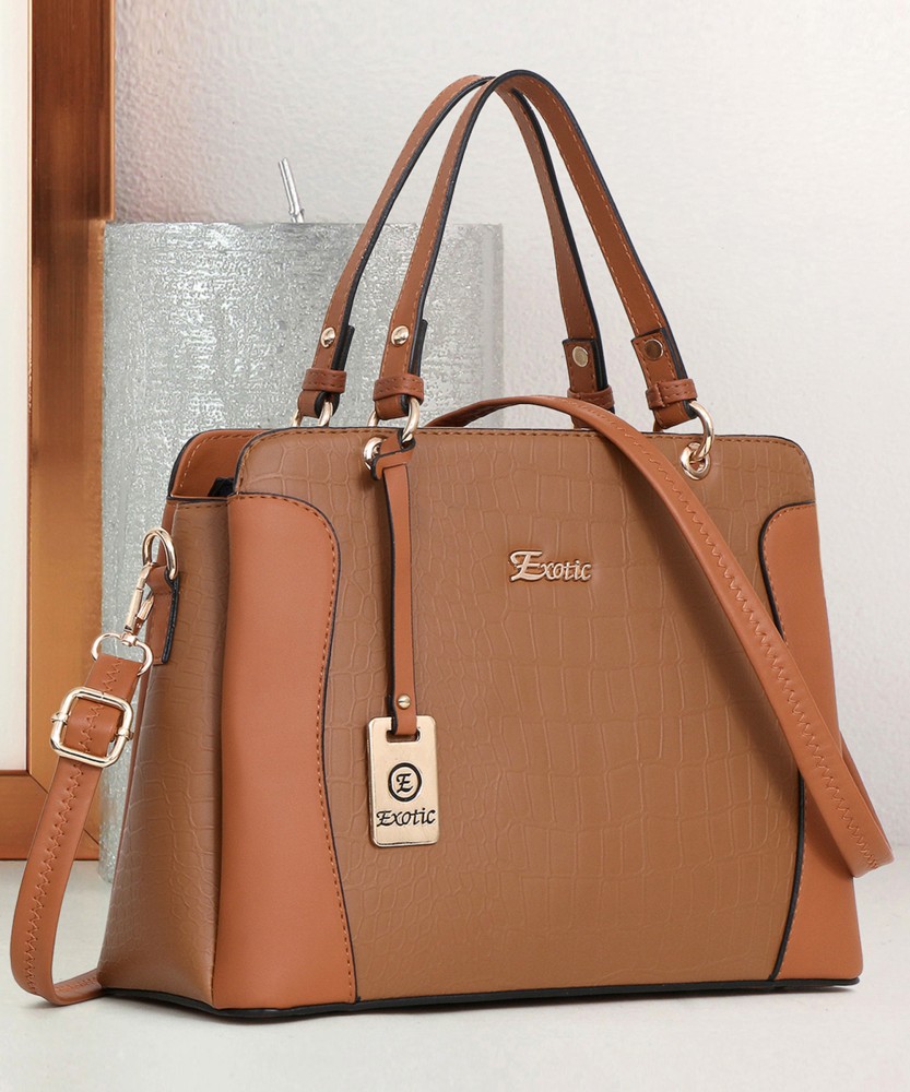 Exotic Women Tan Hand held Bag