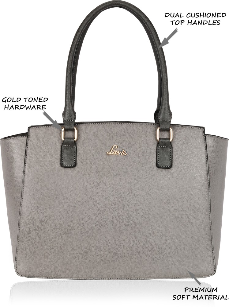 Buy LAVIE Women Grey Handbag Lt.Grey Online Best Price in India