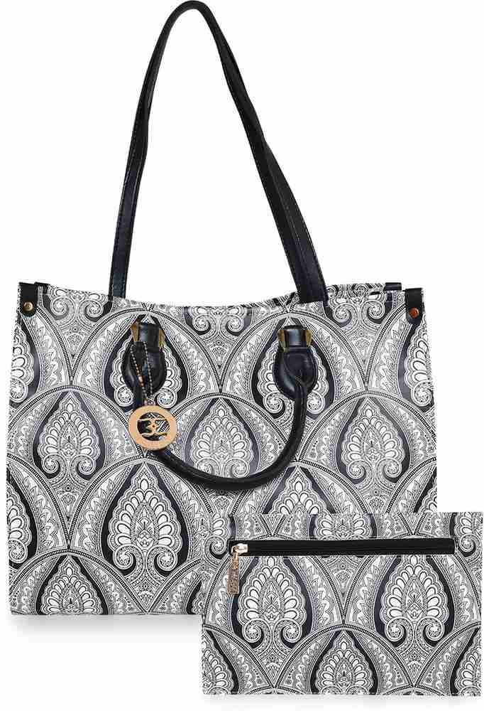 Buy ESBEDA Women Black White Shoulder Bag Black Online Best Price in India Flipkart