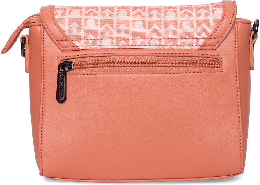 Buy Caprese Women Orange Sling Bag Coral Online Best Price in