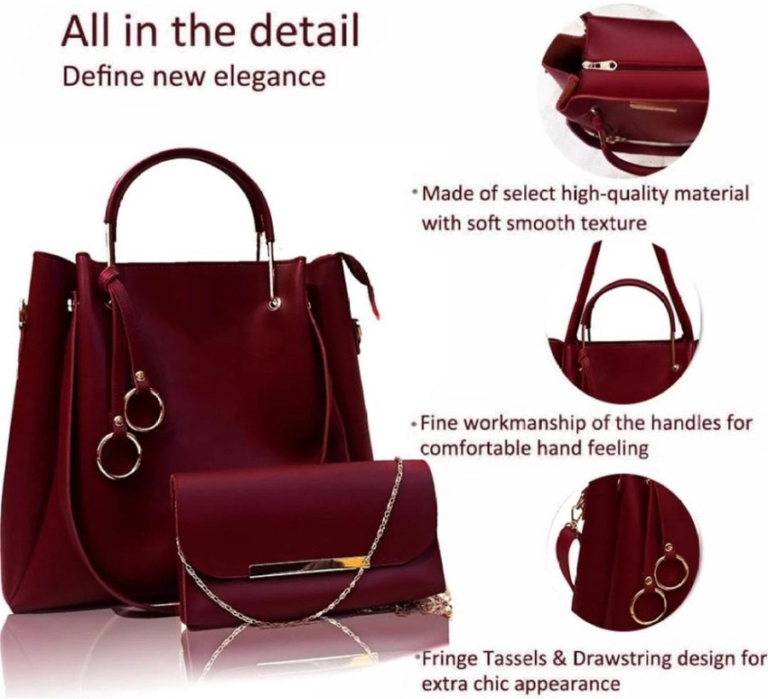 Buy Live Fashion Women Maroon Shoulder Bag MAROON Online Best Price in India Flipkart