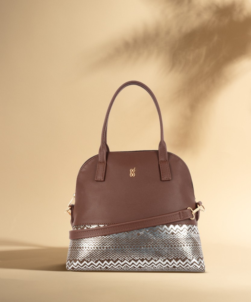 Buy BAGGIT Red Womens Leather Zipper Closure Handbag | Shoppers Stop