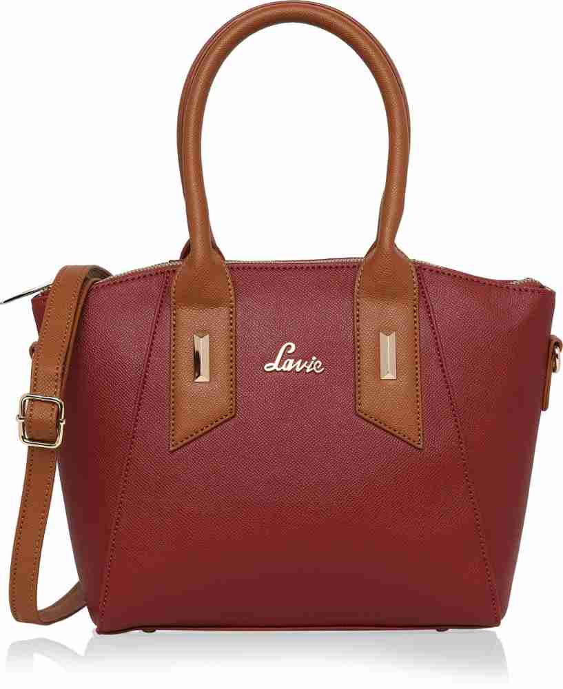 Buy LAVIE Women Maroon Satchel Maroon Online Best Price in India