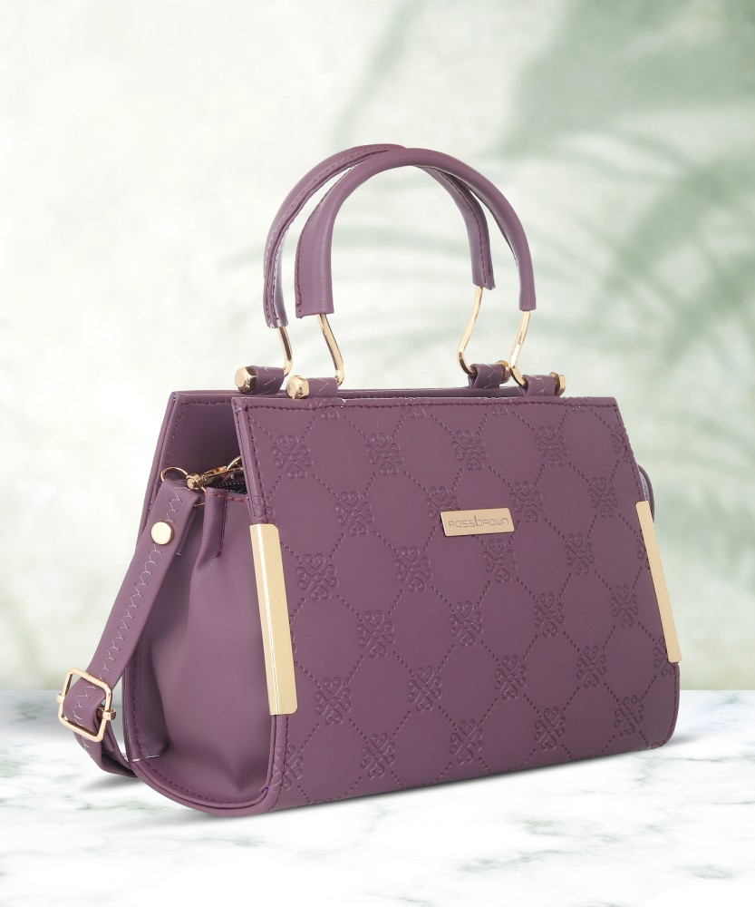 Buy Ross Brown Women Purple Handbag PURPLE Online Best Price in India Flipkart