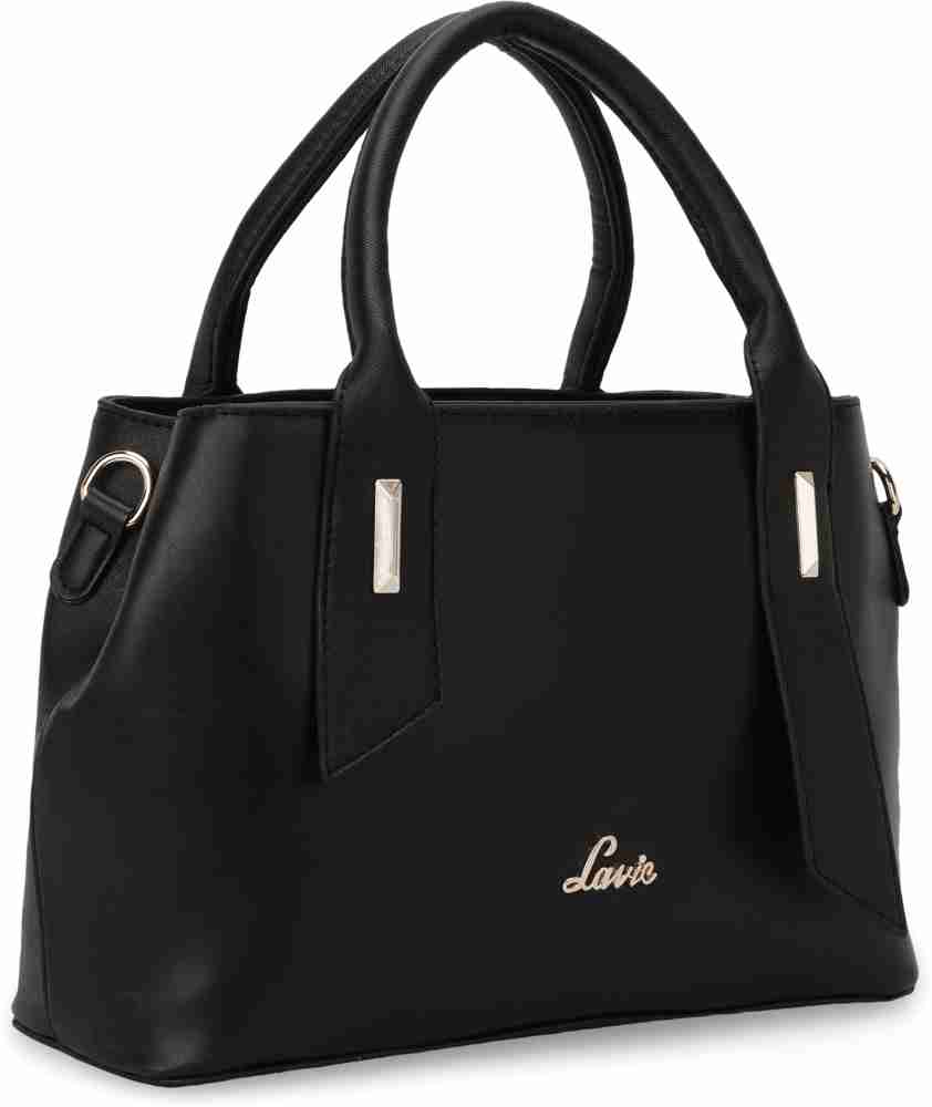 Buy LAVIE Women Black Satchel BLACK Online Best Price in India