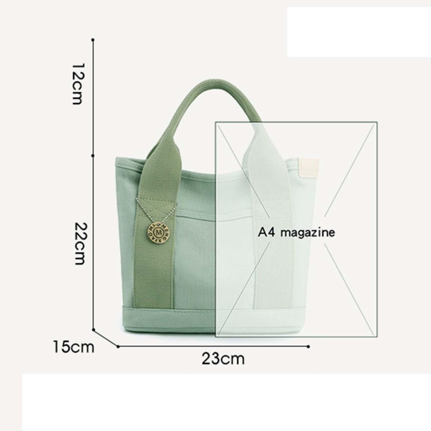 Lyla Women Canvas Travel Tote Bag Casual Handbag Top Handle Bag with  Compartments Gre Shoulder Bag - Shoulder Bag 
