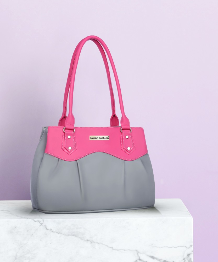 Pink and grey online bag