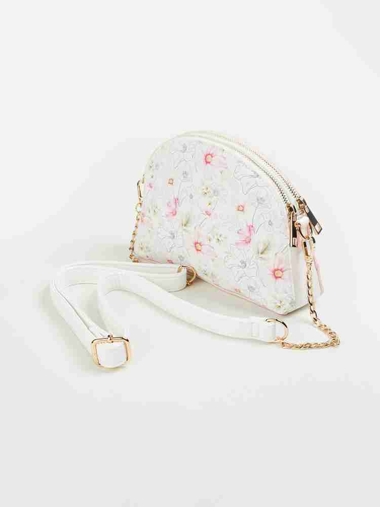 Buy Ginger by Lifestyle Women White Sling Bag White Online Best Price in India Flipkart