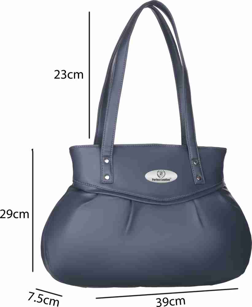 Buy perfect leather Women Grey Shoulder Bag Grey Online Best