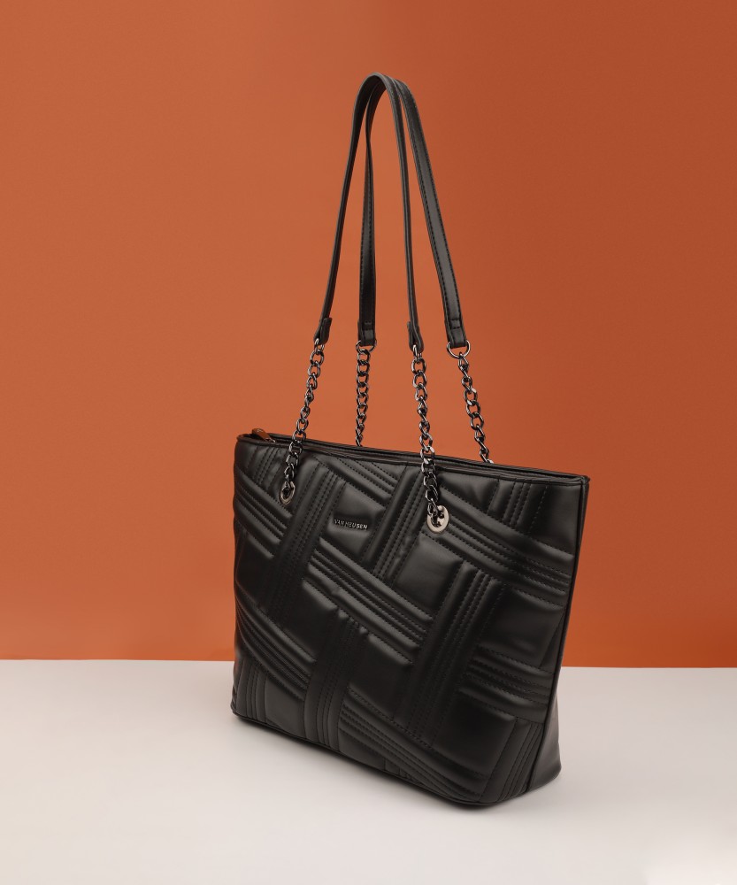 Buy VAN HEUSEN Women Black Handbag Black Online Best Price in