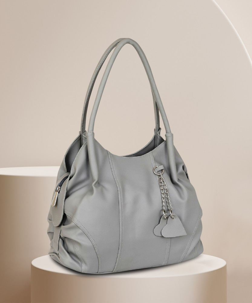 Grey color handbags shop