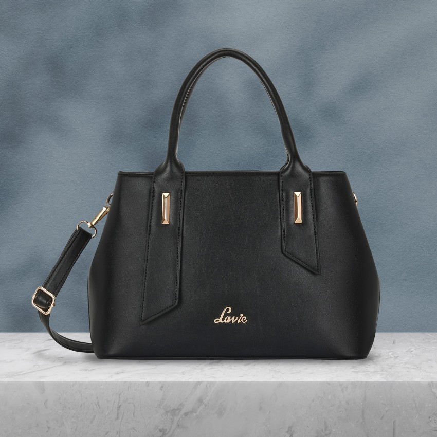 Buy LAVIE Women Black Satchel BLACK Online Best Price in India