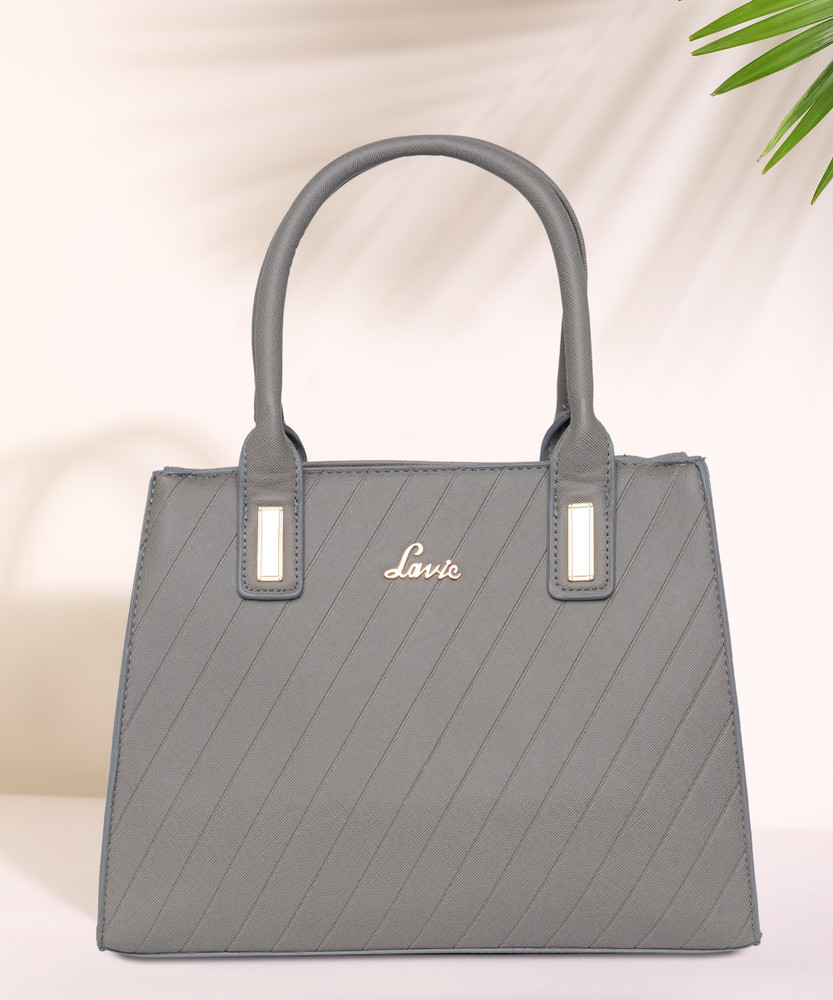 Buy LAVIE Women Grey Hand held Bag LT GREY Online Best Price in