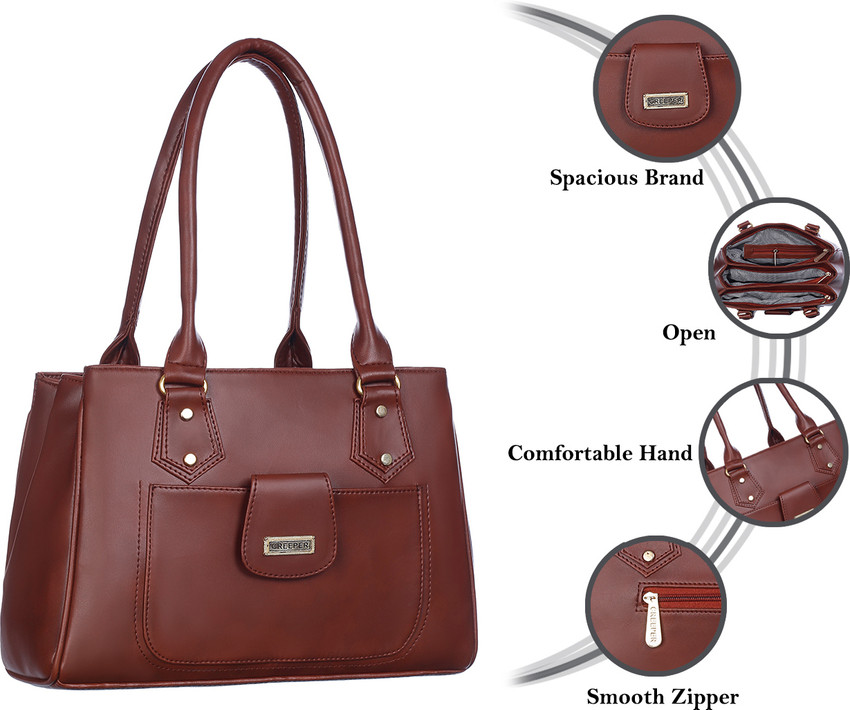Buy Snappy Women Brown Shoulder Bag BROWN Online Best Price in India Flipkart