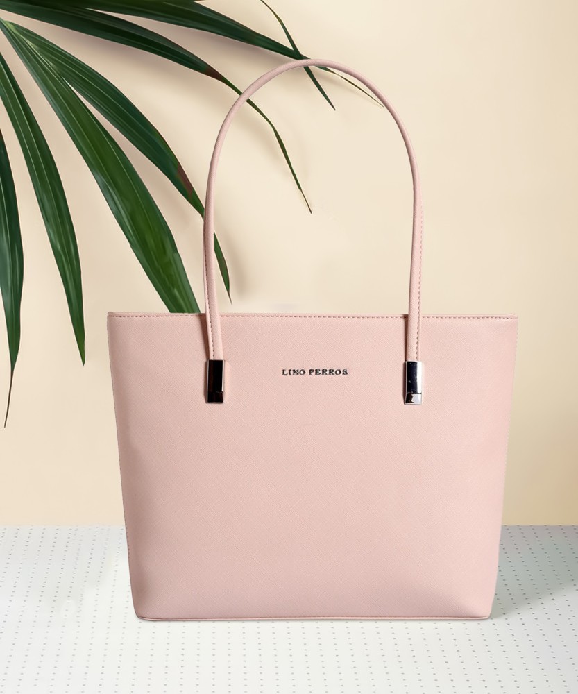 Lino Perros Pink Faux Leather Handbag: Buy Lino Perros Pink Faux Leather  Handbag Online at Best Price in India