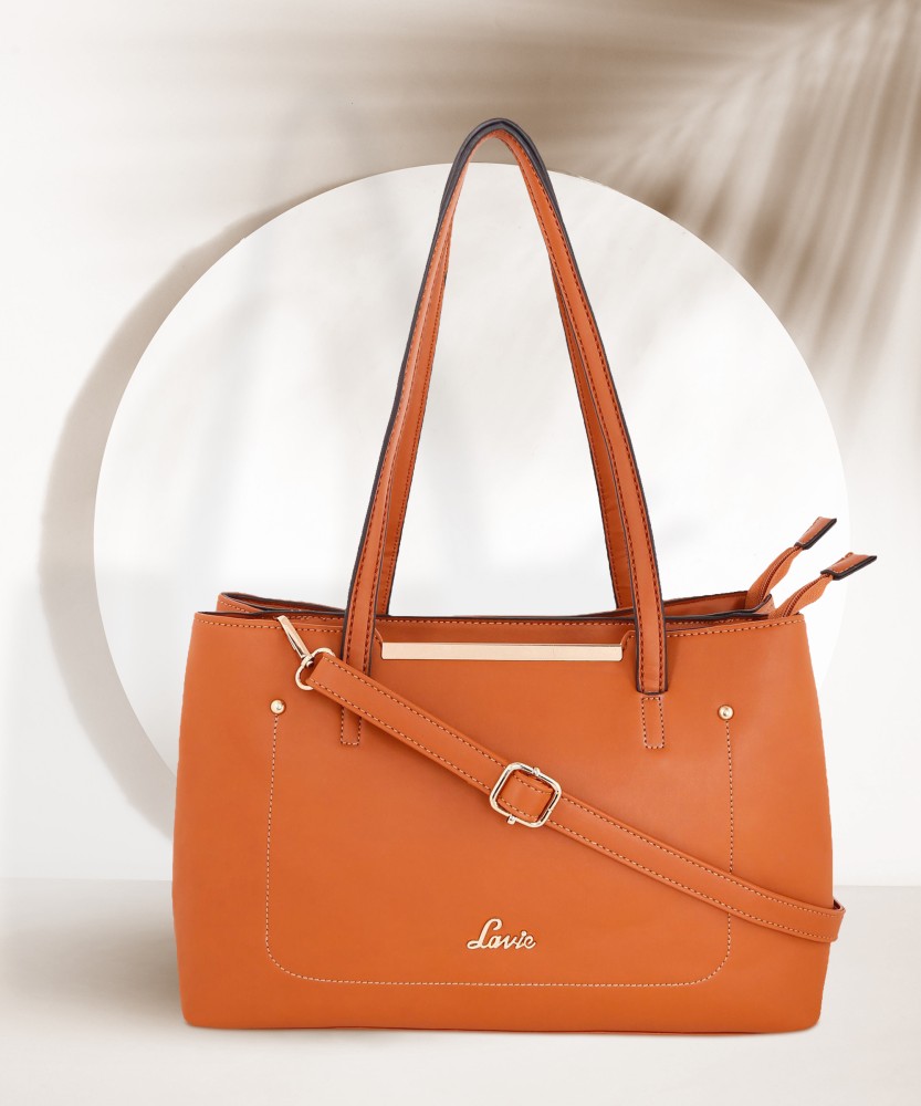 Buy LAVIE Women Brown Satchel Tan Online @ Best Price in India