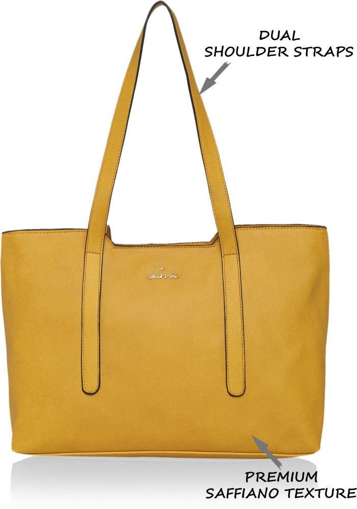 Buy LAVIE Women Yellow Handbag OCHER Online Best Price in India