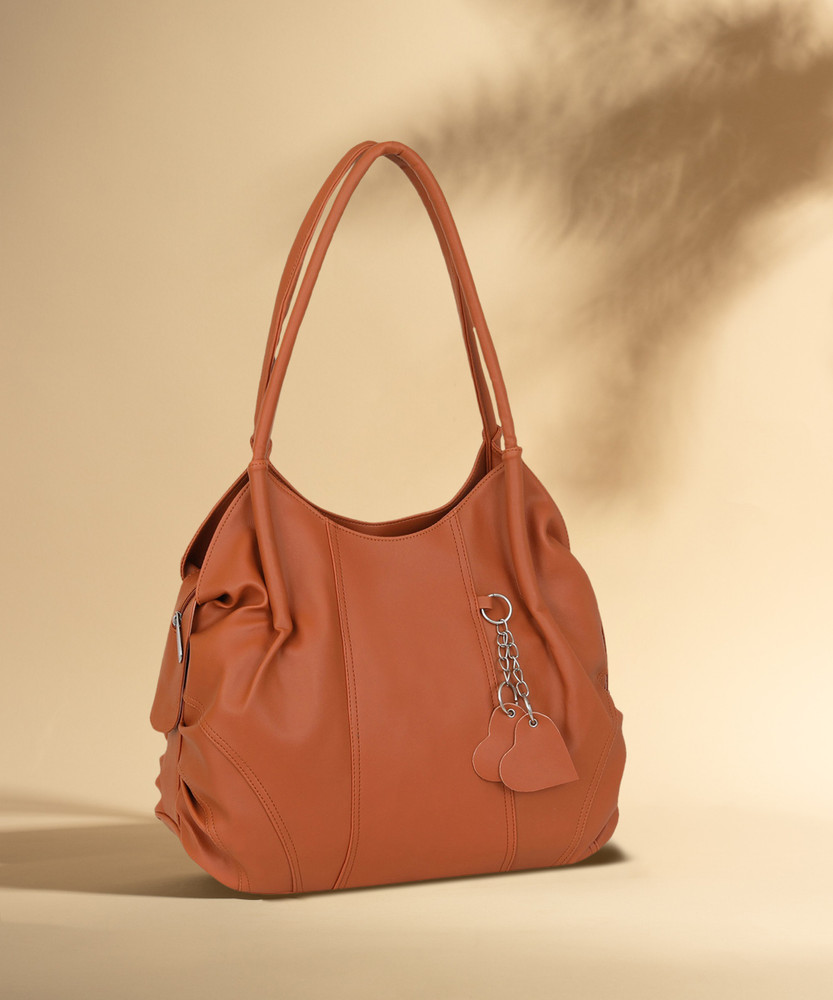 FL first look Women Tan Shoulder Bag