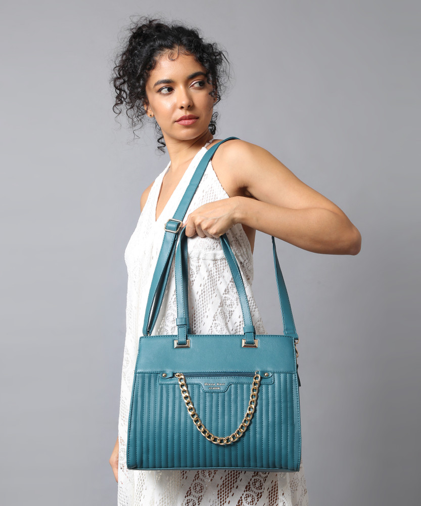 Buy Diana Korr Women Blue Handbag Teal Online Best Price in India Flipkart