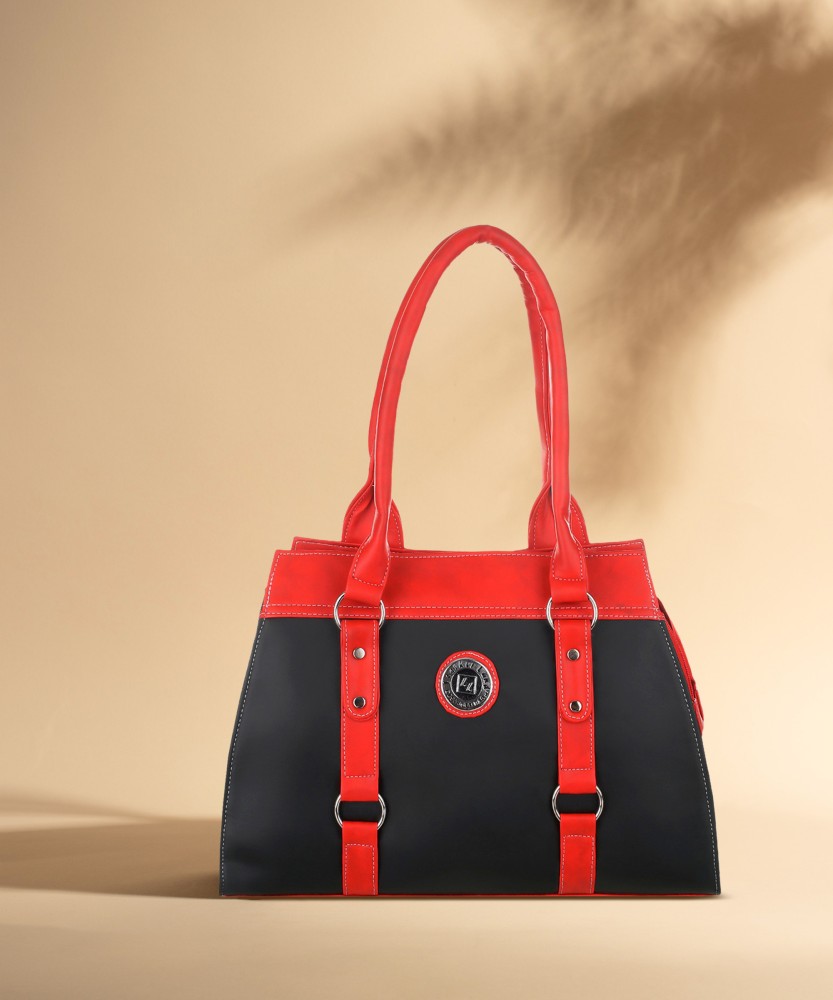 Buy Leather Land Women Red Black Shoulder Bag Red Black Online Best Price in India Flipkart