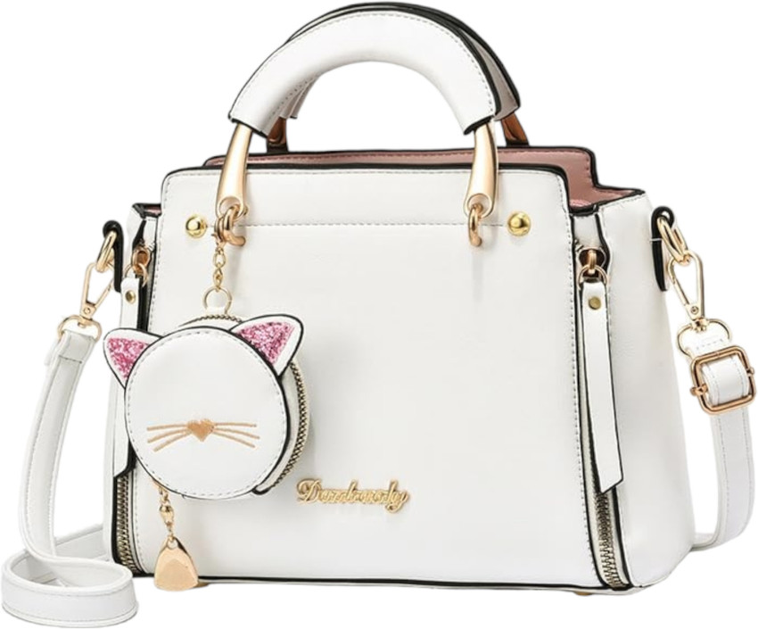 White satchel bag hot sale