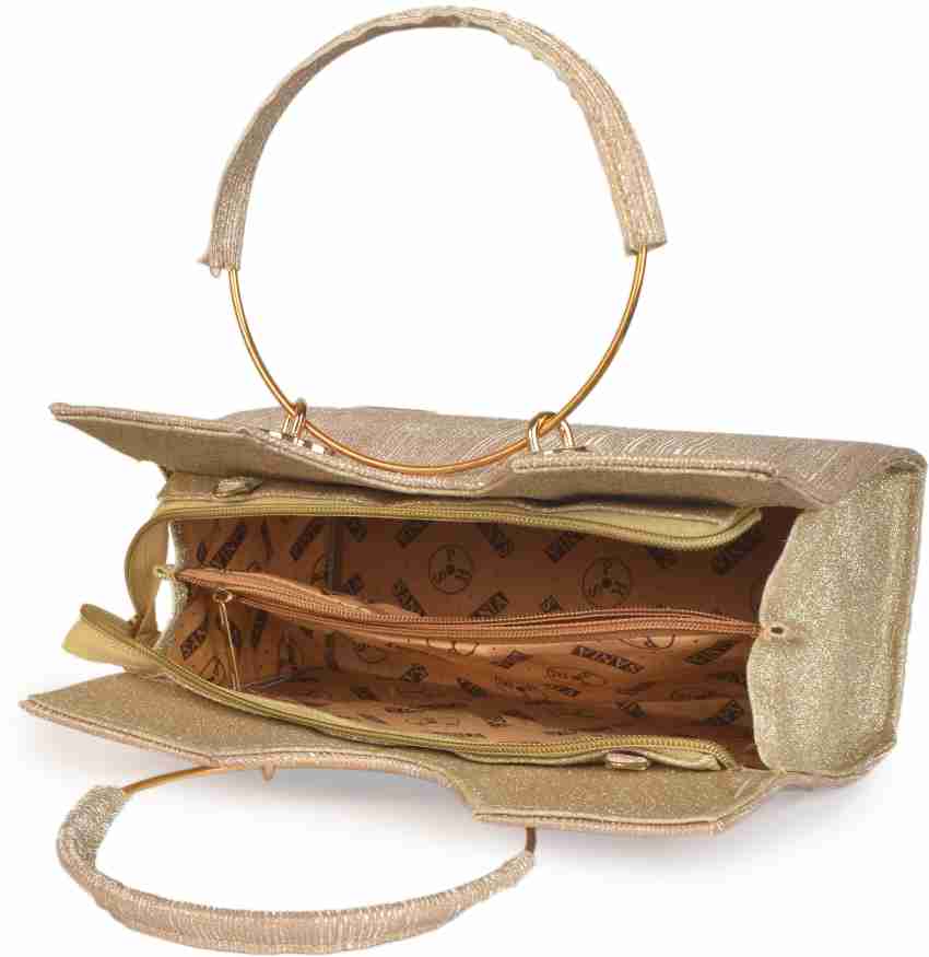 Buy Rose Planet Women Gold Handbag Goldi Online @ Best Price in India