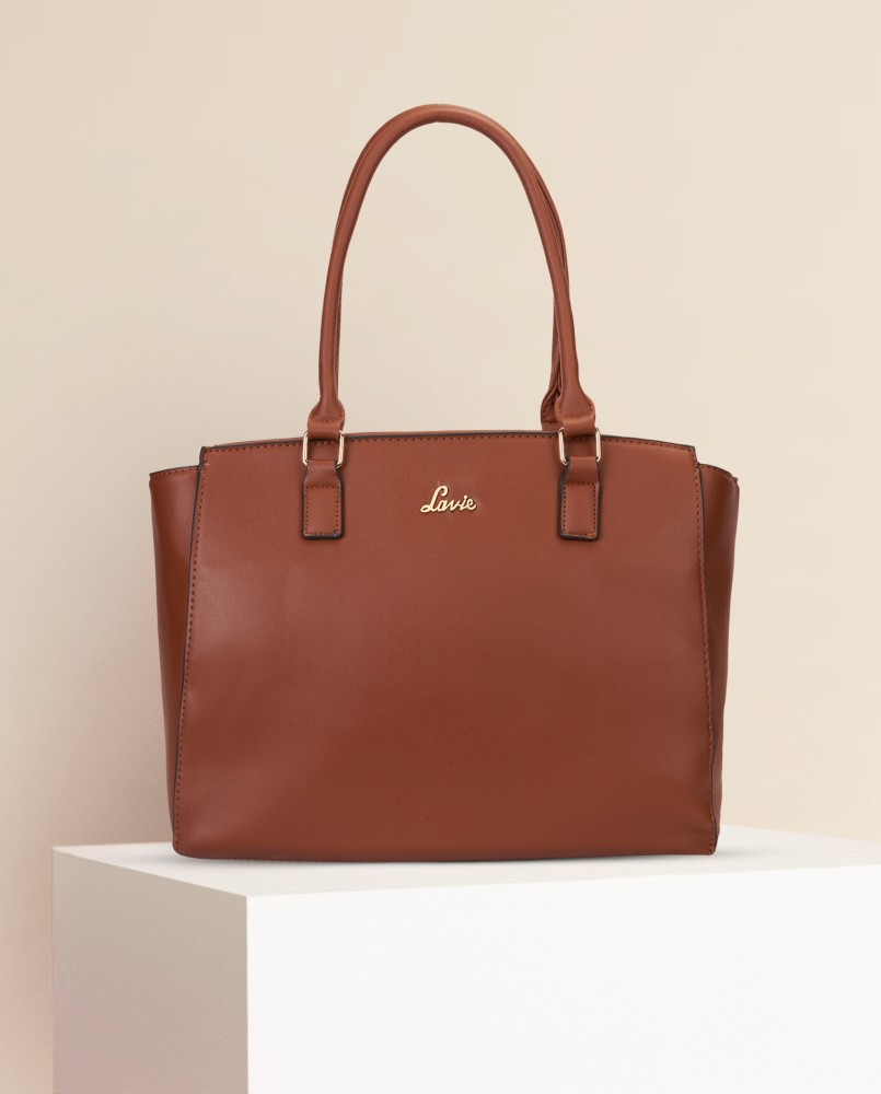 Buy LAVIE Women Brown Tote TAN Online Best Price in India